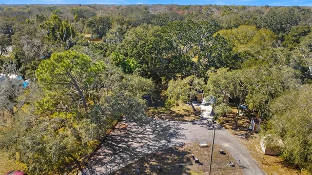 a view of a lake with a building