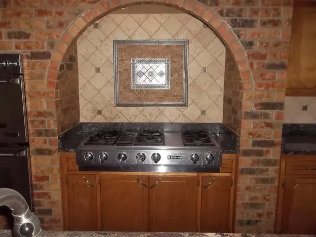 a close view of a stove