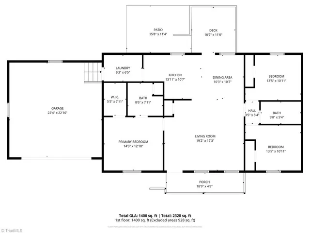 $315,000 | 522 North Staley Street, Liberty, NC 27298