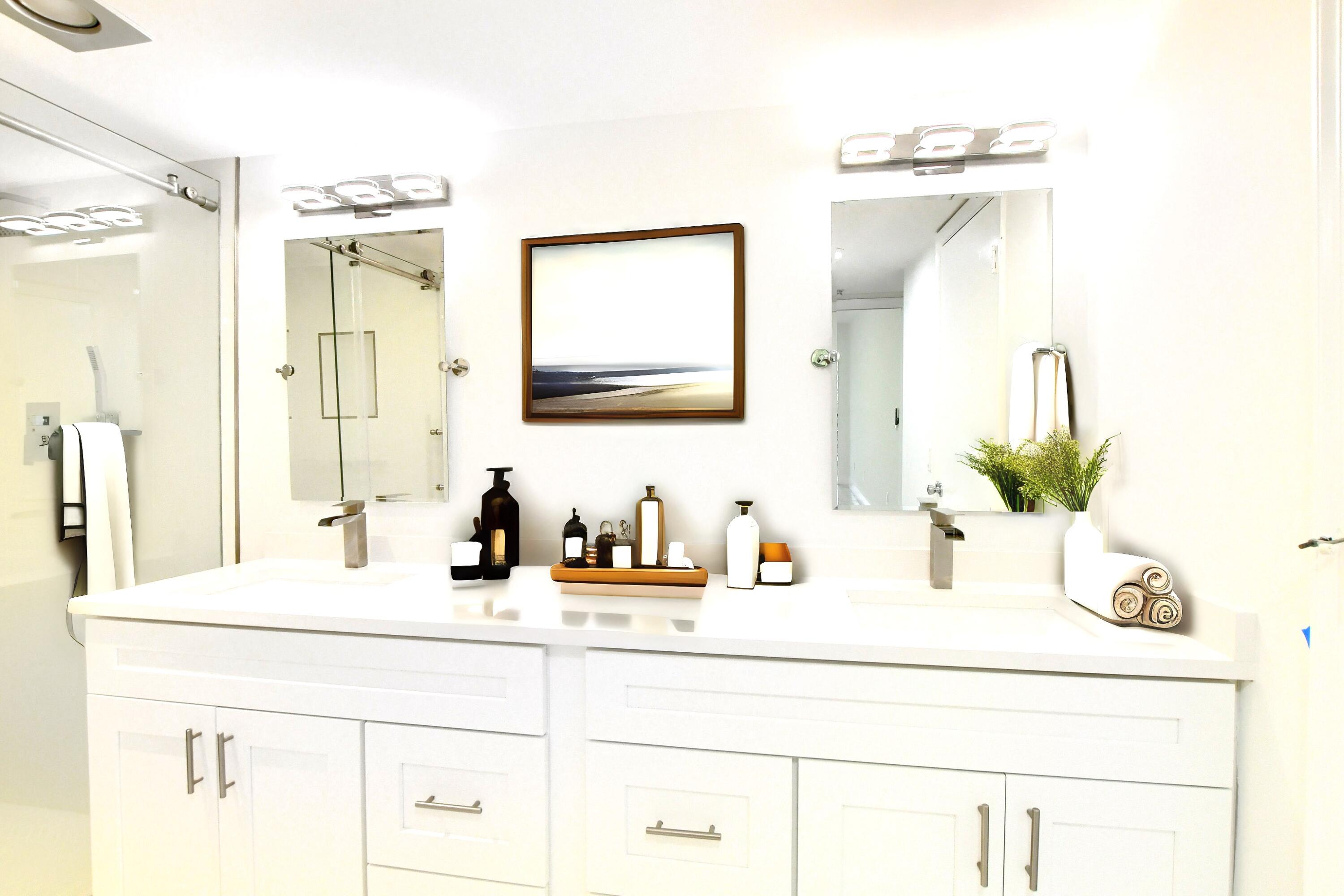 9170 Southwest 14th Street, Unit 4405 Boca Raton, FL 33428 - Photo 13 of 48 Virtual Staging _ Master Bath