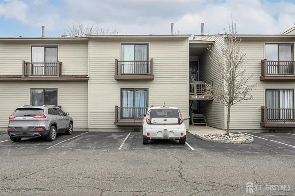 a car parked in front of a house