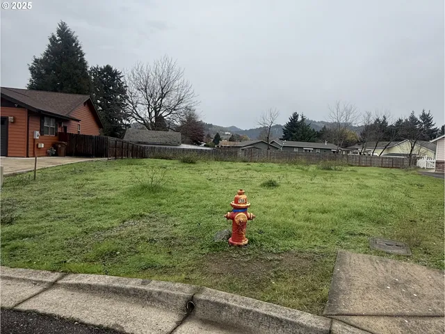 a view of a wooden deck and a yard