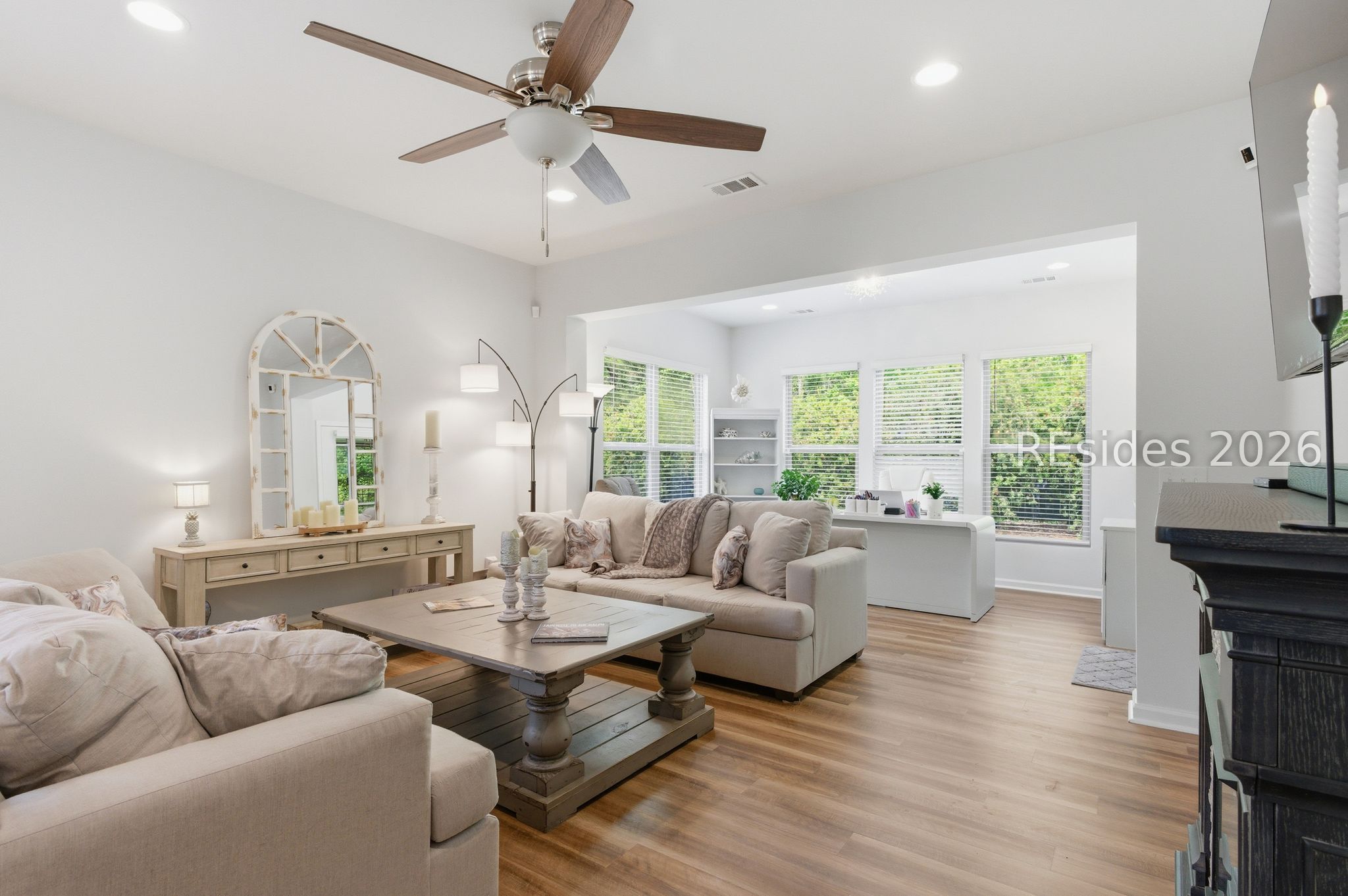 277 Springtime Court Bluffton, SC 29909 - Photo 13 of 45 Living area with Carolina office area behind