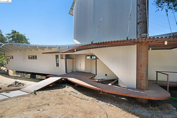 a backyard of a house