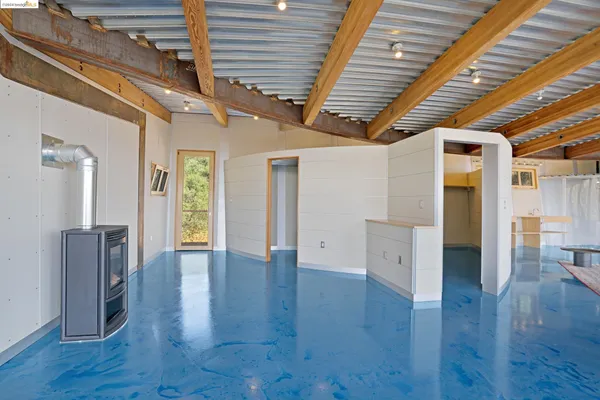 a bathroom with a sink and shower