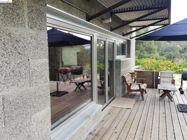 a view of terrace with seating space