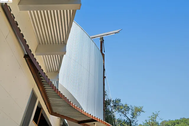 a front view of a building