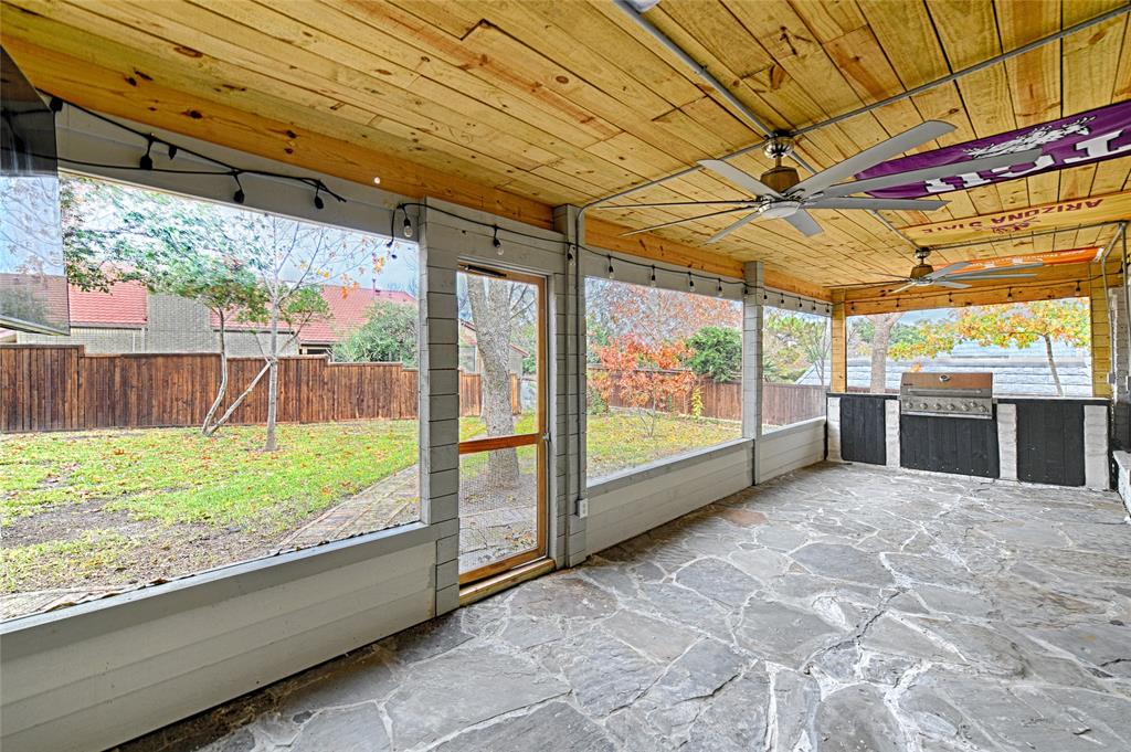 509 North Durango Circle Irving, TX 75062 - Photo 38 of 39 a view of a porch with a yard