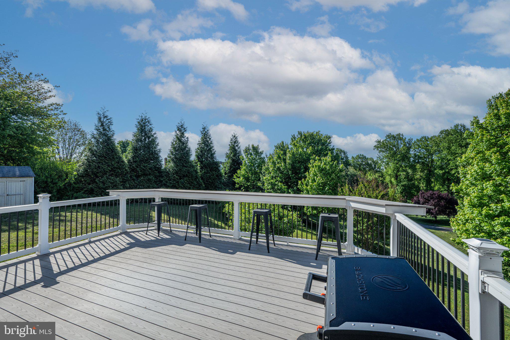 10693 Harding Road Laurel, MD 20723 - Photo 47 of 55 Serene deck with lush green views.