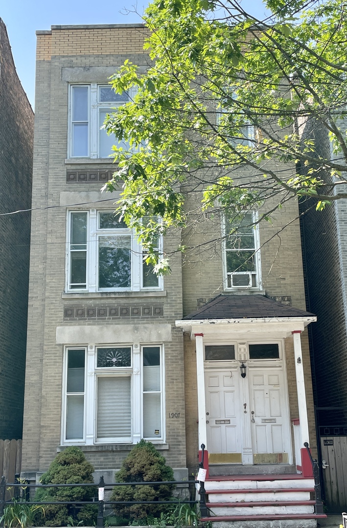 1907 West Cortland Street, Unit 2 Chicago, IL 60622 - Photo 1 of 11 front view of a house with a tree