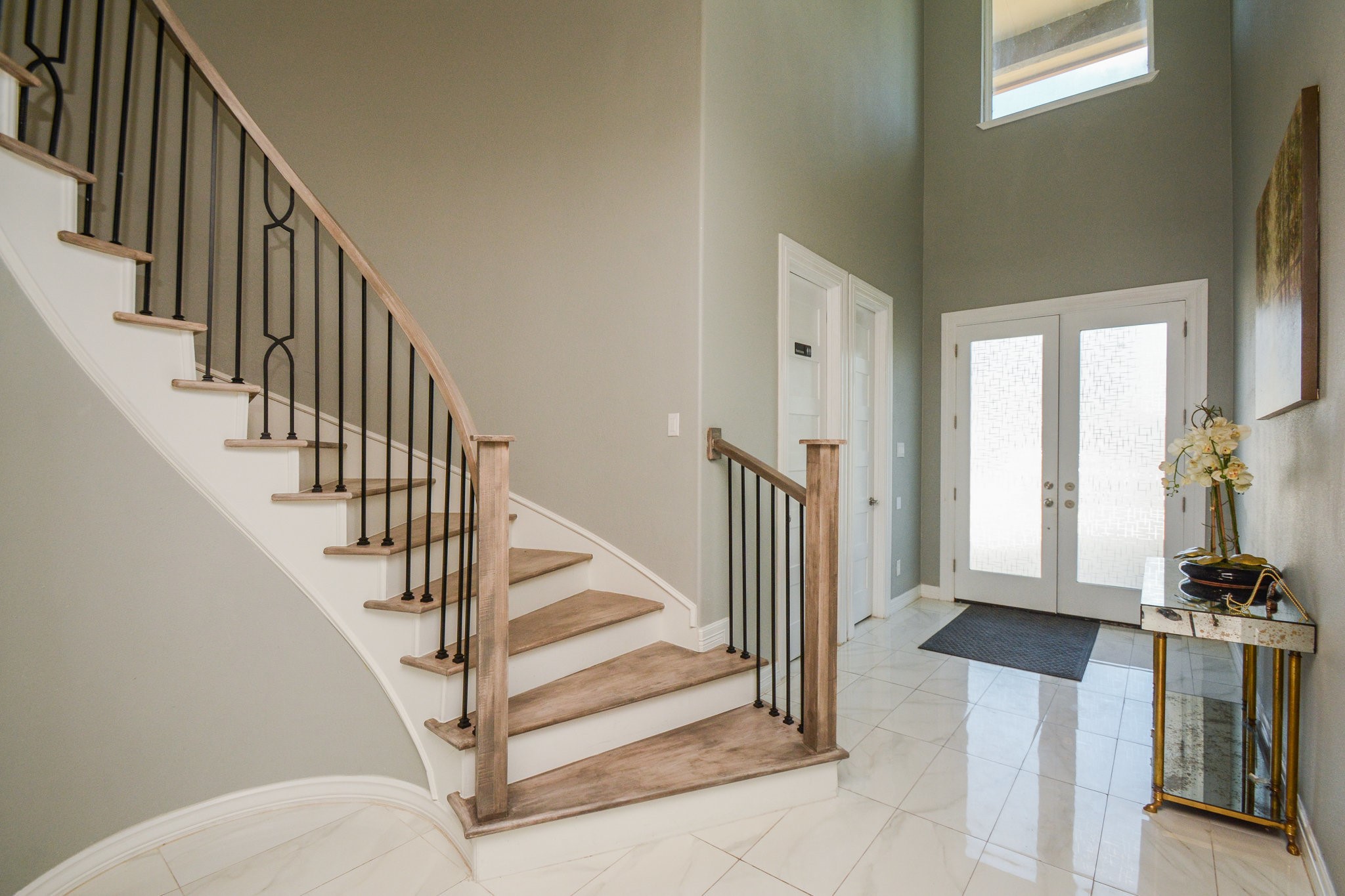 5513 Lotus Street Houston, TX 77085 - Photo 3 of 50 a view of entryway and hall with wooden floor