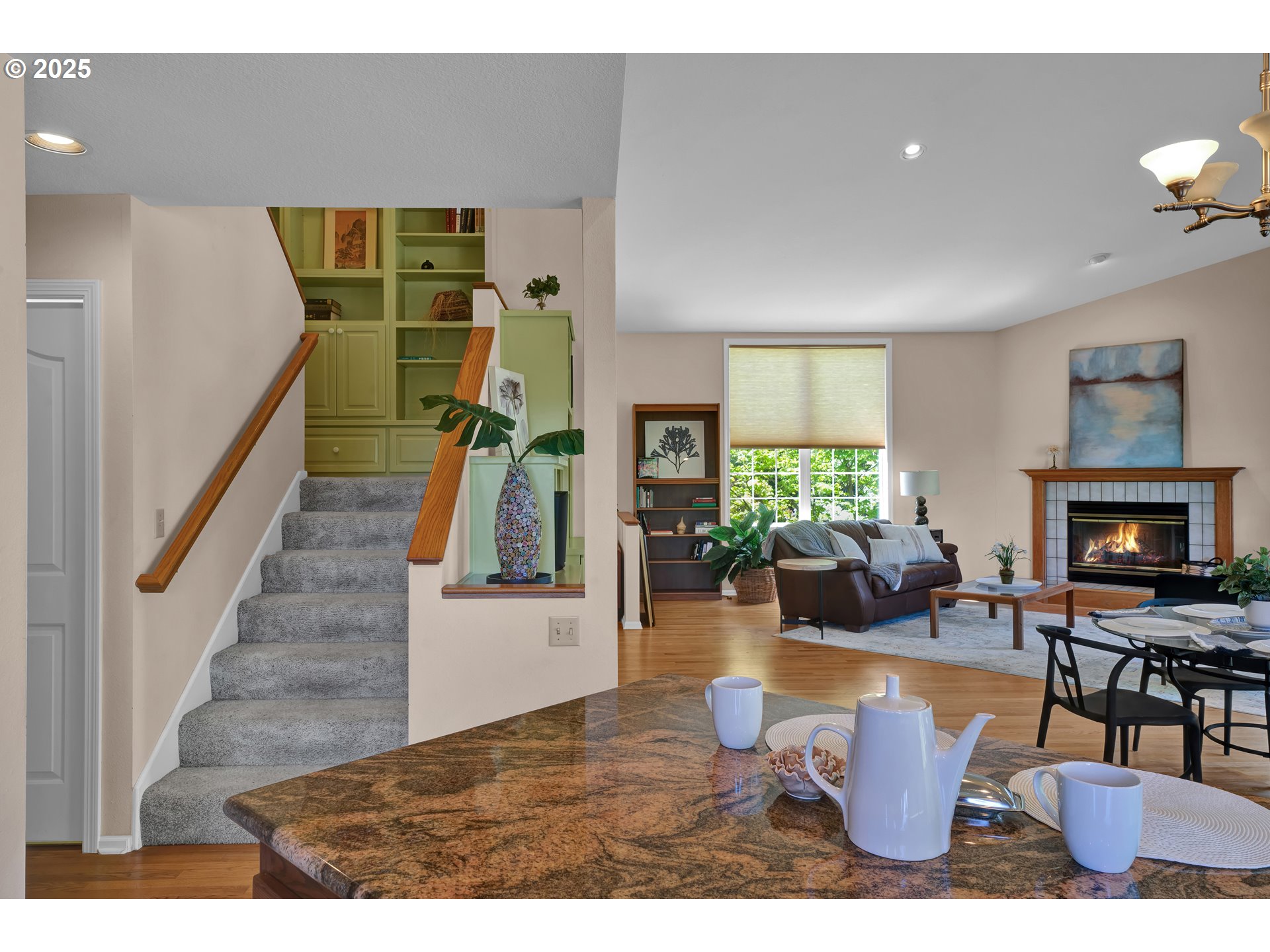 3348 Storey Boulevard Eugene, OR 97405 - Photo 21 of 47 a living room with furniture and a fireplace
