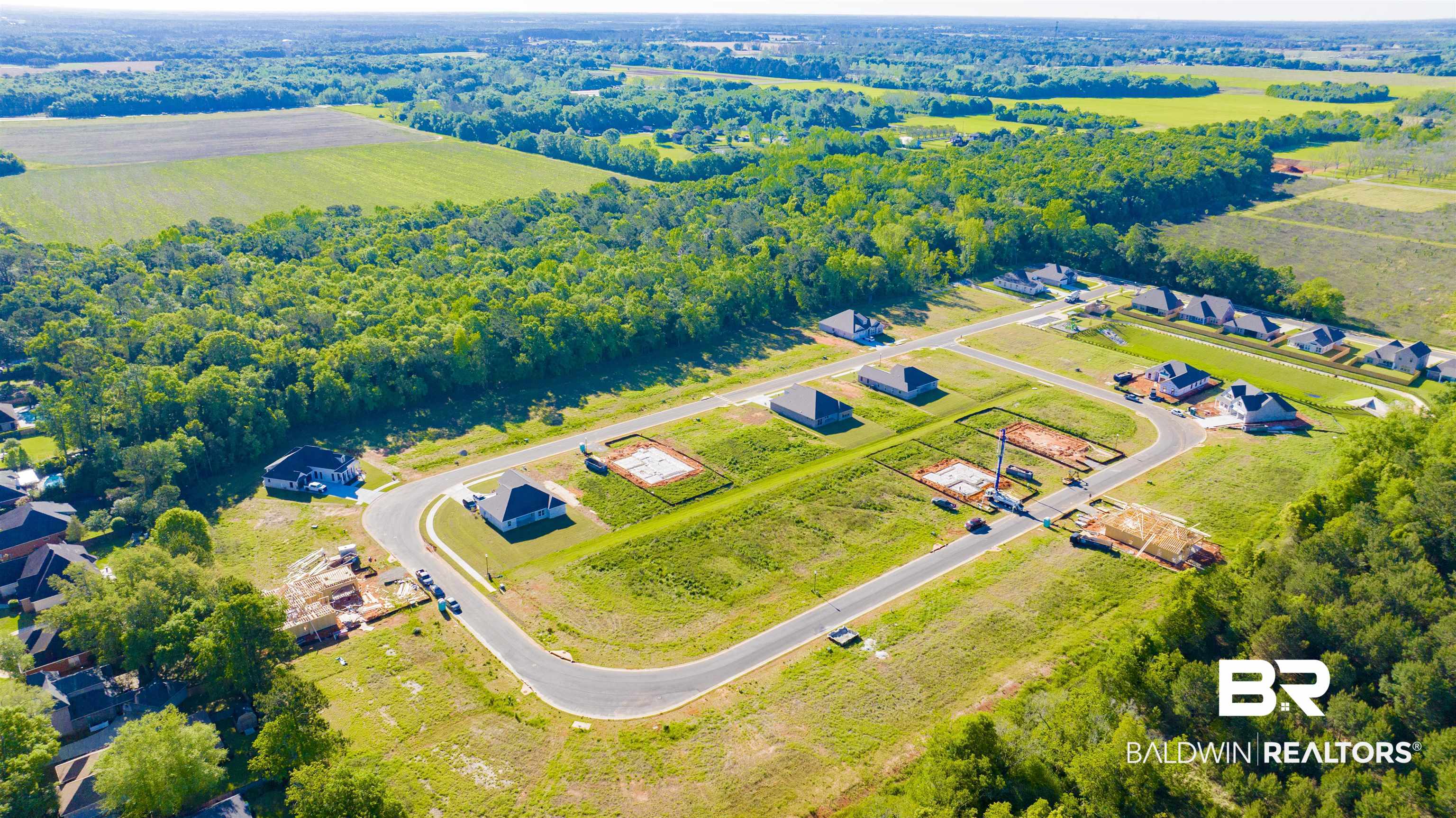 27315 Patch Pl Loop Daphne, AL 36526 - Photo 38 of 43 Overview of rural landscape featuring large plots for crops