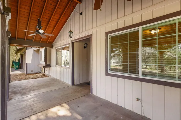 a view of a porch