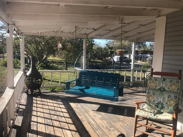 a view of a roof deck