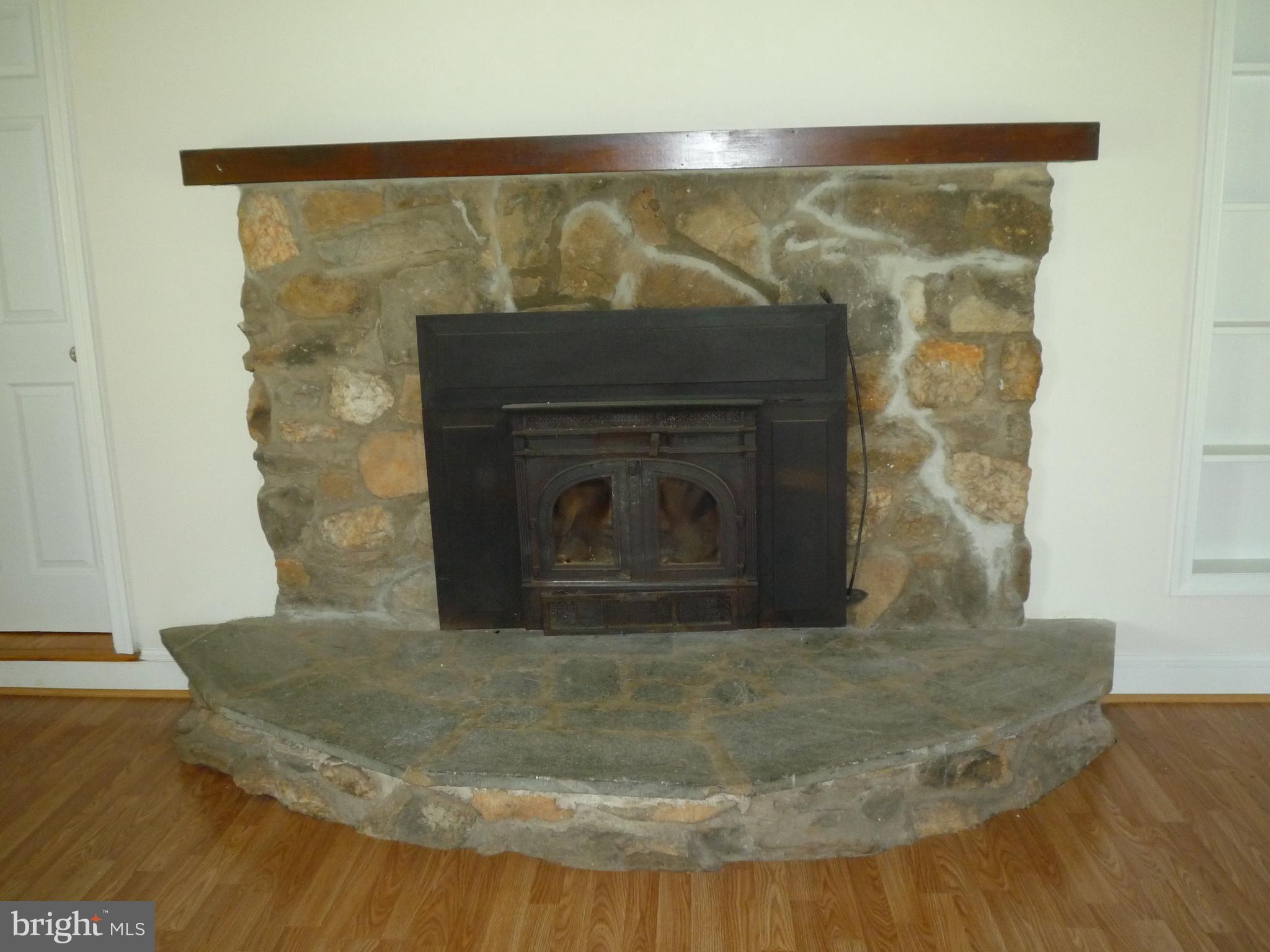 130 Dennis Road Castleton, VA 22716 - Photo 15 of 41 Stone fireplace with stove insert