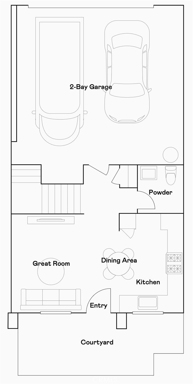 19253 Monticello Grv Way Riverside, CA 92507 - Photo 15 of 16 Residence 3 - level 1 floorplan