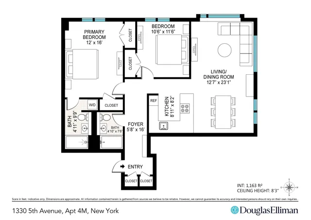 $1,049,000 | 1330 5th Avenue, Unit 4M | Harlem