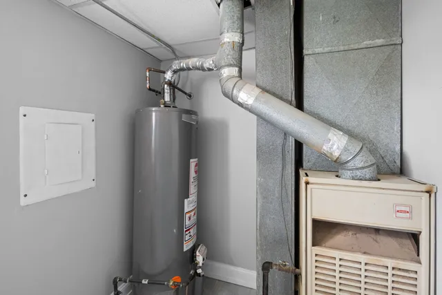 a view of water heater room