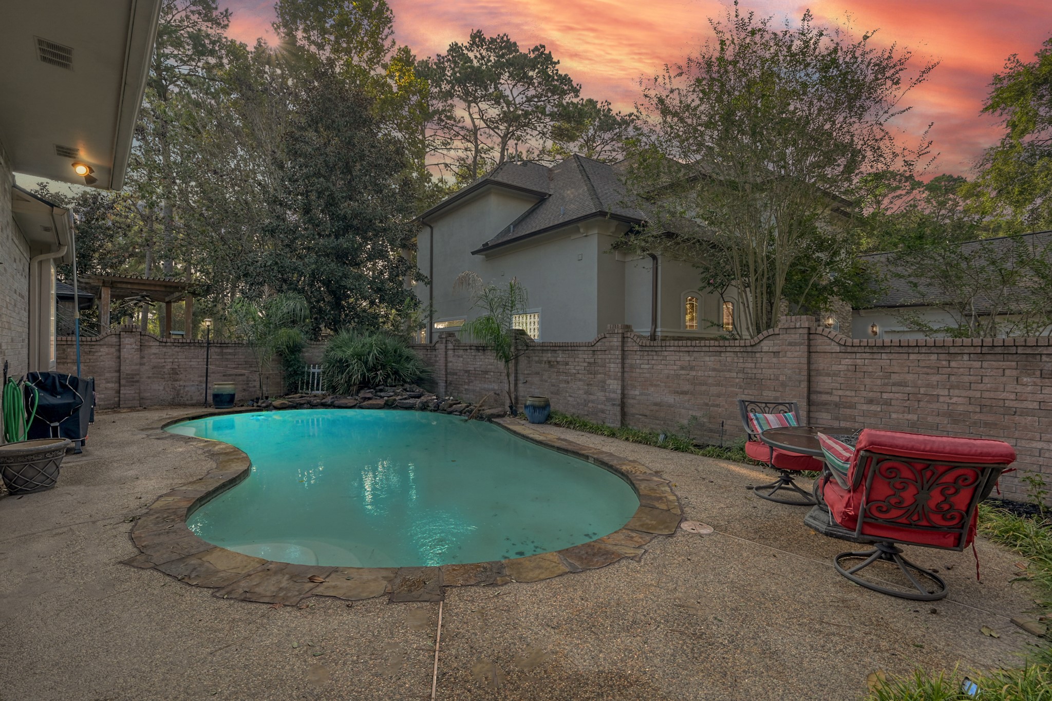 192 Monterrey Road West Montgomery, TX 77356 - Photo 36 of 45 a view of a swimming pool with a patio