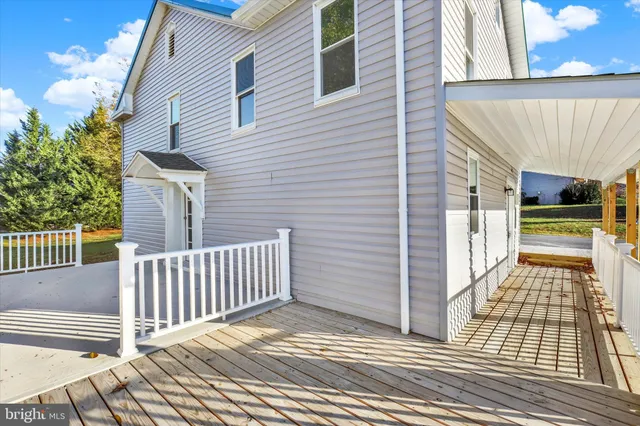 a view of a brick house with a door