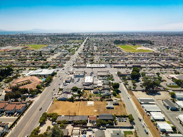 an aerial view of a city
