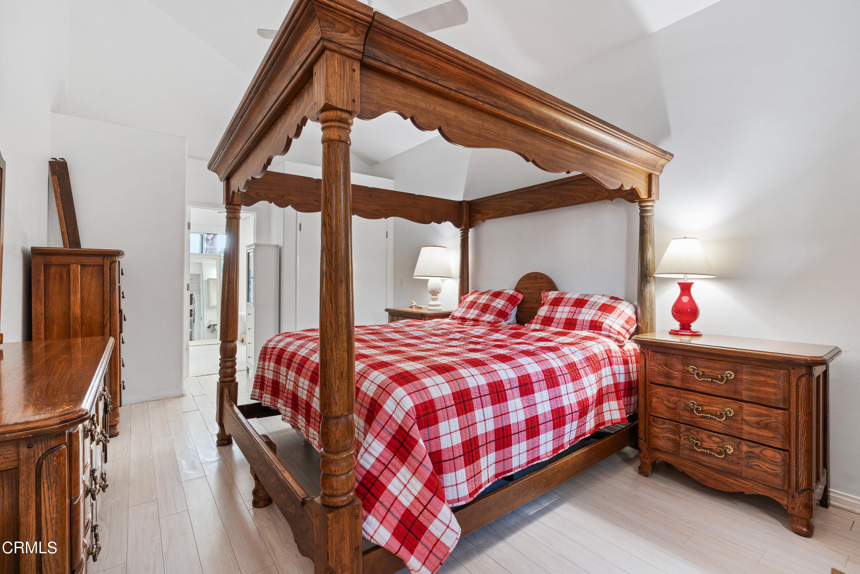 853 Chapea Road Pasadena, CA 91107 - Photo 20 of 32 a bedroom with a bed and wooden floor
