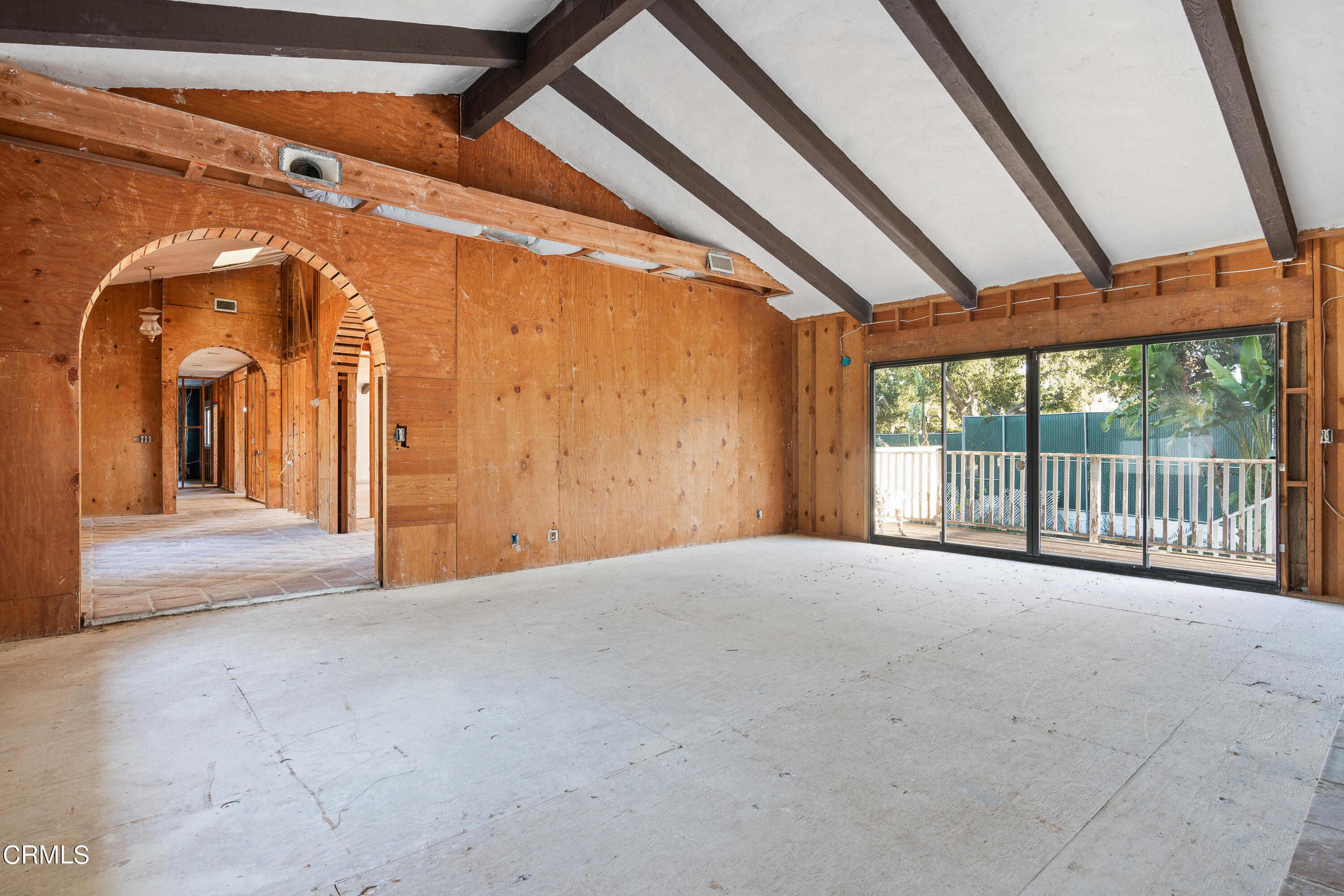 853 Chapea Road Pasadena, CA 91107 - Photo 9 of 32 a view of an empty room with a balcony