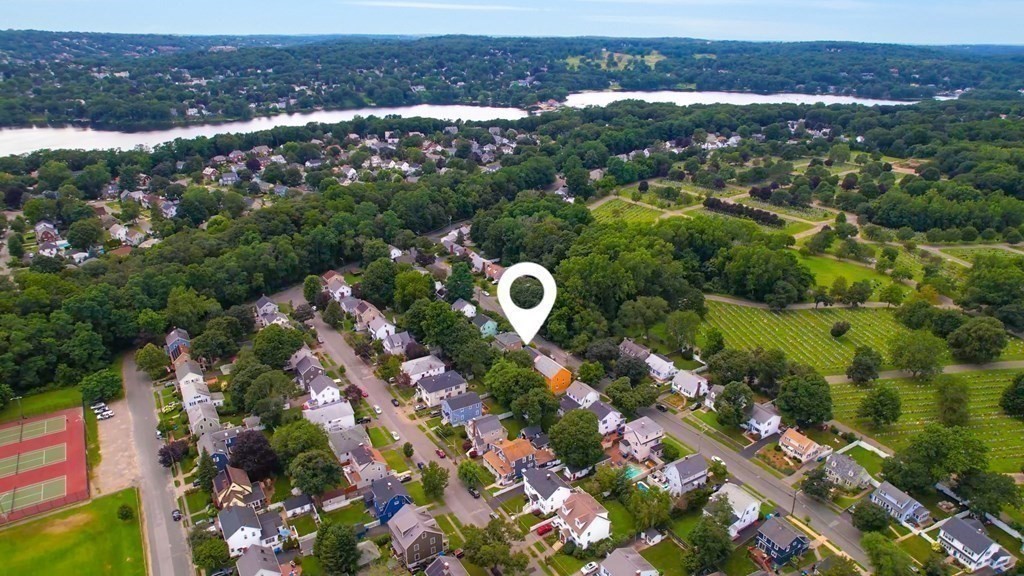 82 Roberts Road Medford, MA 02155 - Photo 29 of 30 an aerial view of house with yard and ocean view