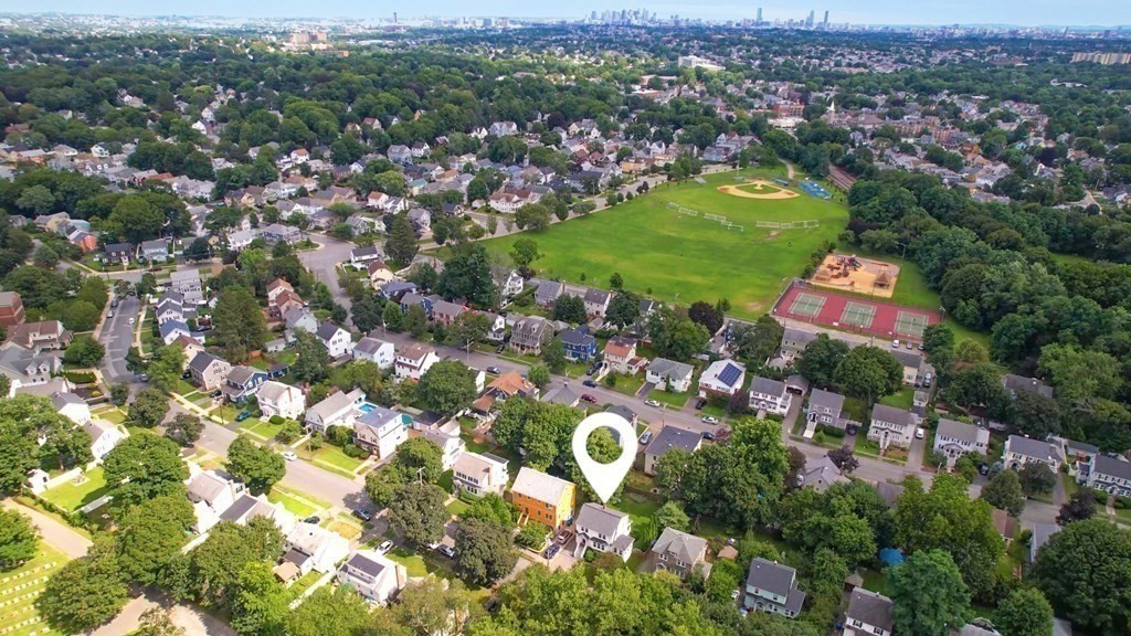 82 Roberts Road Medford, MA 02155 - Photo 30 of 30 an aerial view of residential houses with outdoor space and parking space