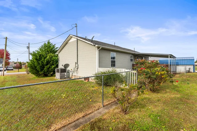a house view with a garden space