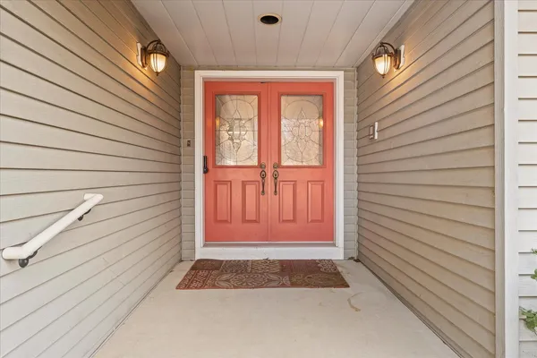 a view of front door of a house
