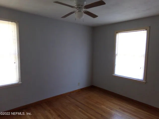 a view of empty room with plants