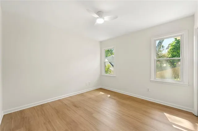 a view of small space with empty racks