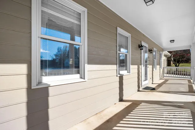 a view of a door of a house