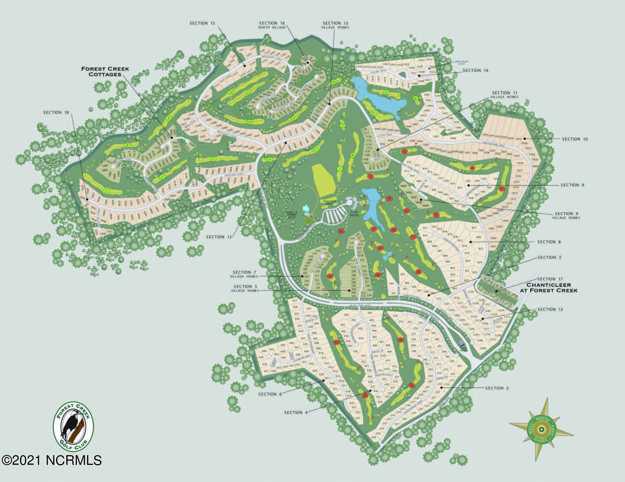 47 Ridgeland Street Pinehurst, NC 28374 - Photo 8 of 8 Forest-Creek-MasterPlan