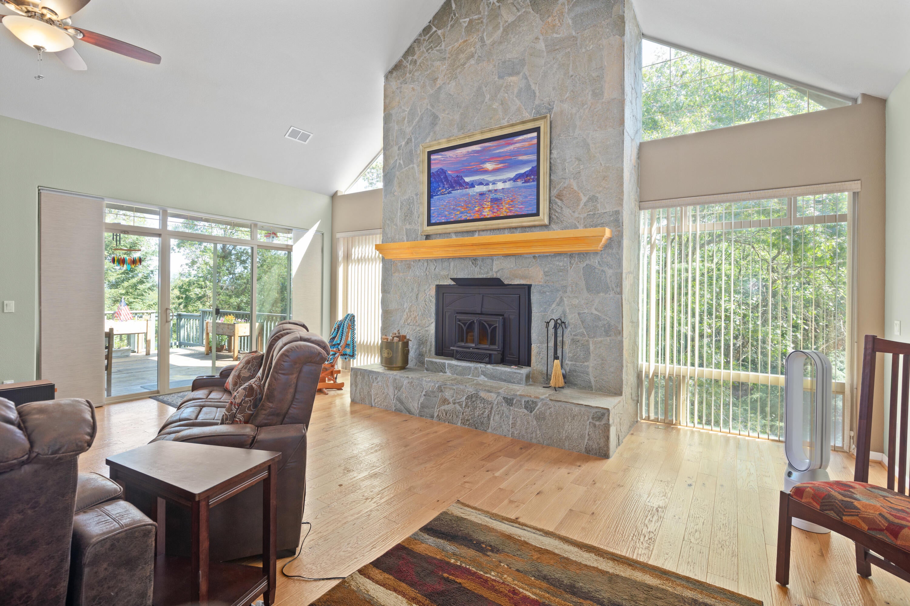 5668 Upper River Road Grants Pass, OR 97526 - Photo 11 of 50 "Amalfi Coast" artist Howard Behrens work is for sale, an amazing piece that is perfect for this room.