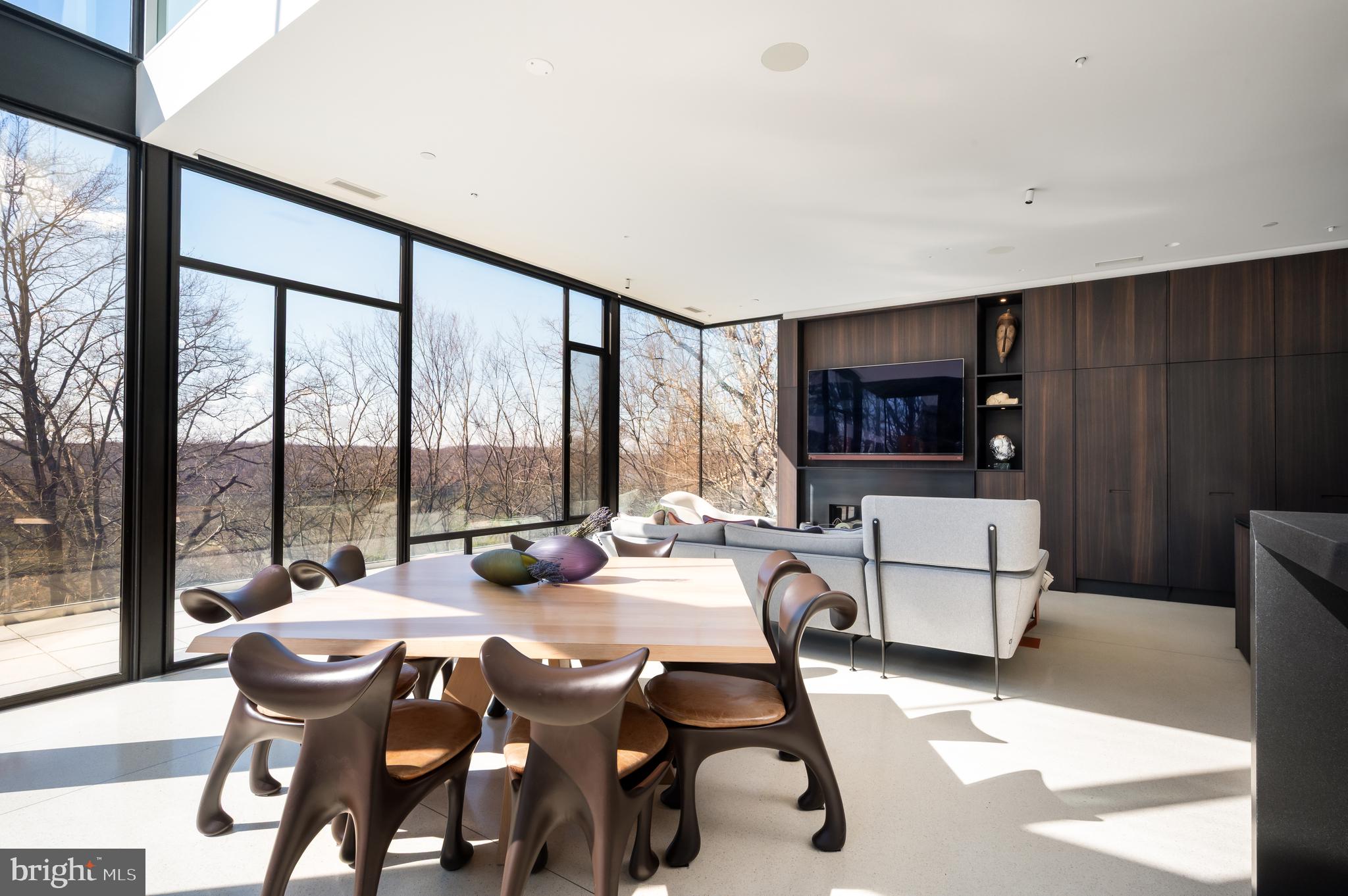 5124 Wissioming Road Bethesda, MD 20816 - Photo 18 of 49 a view of a dining room with furniture window and outside view