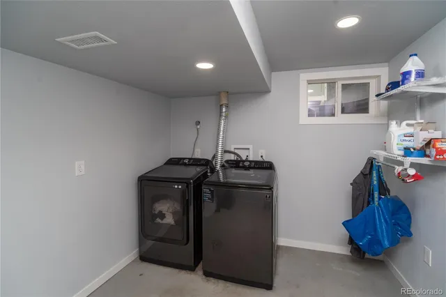 a view of storage and utility room with toys