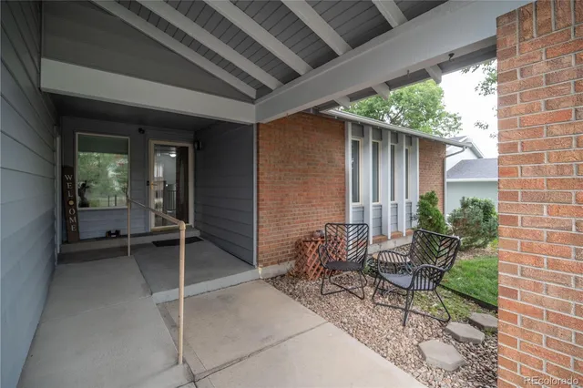a outdoor space with patio