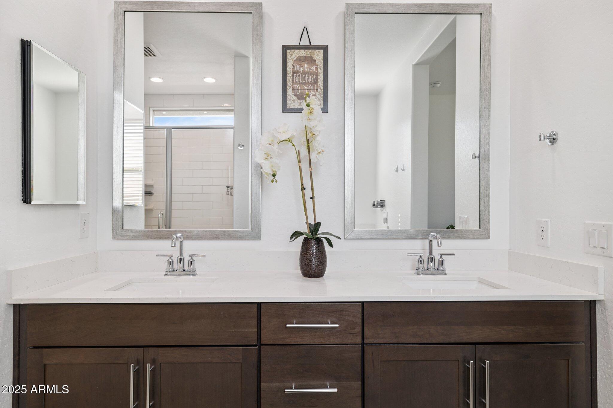 12347 East Soloman Road Gold Canyon, AZ 85118 - Photo 19 of 51 a bathroom with double sink and two mirror