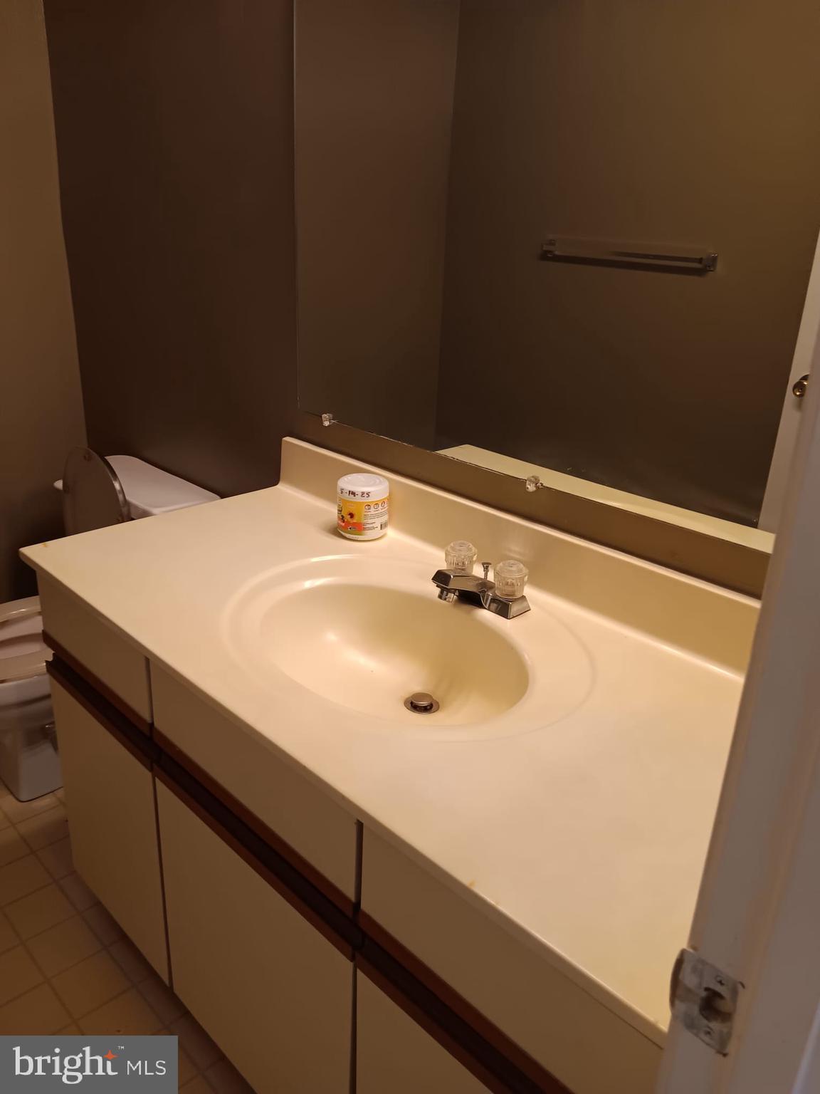 1647 Carriage House Terrace, Unit 1647C Silver Spring, MD 20904 - Photo 17 of 25 a bathroom with a sink and a mirror