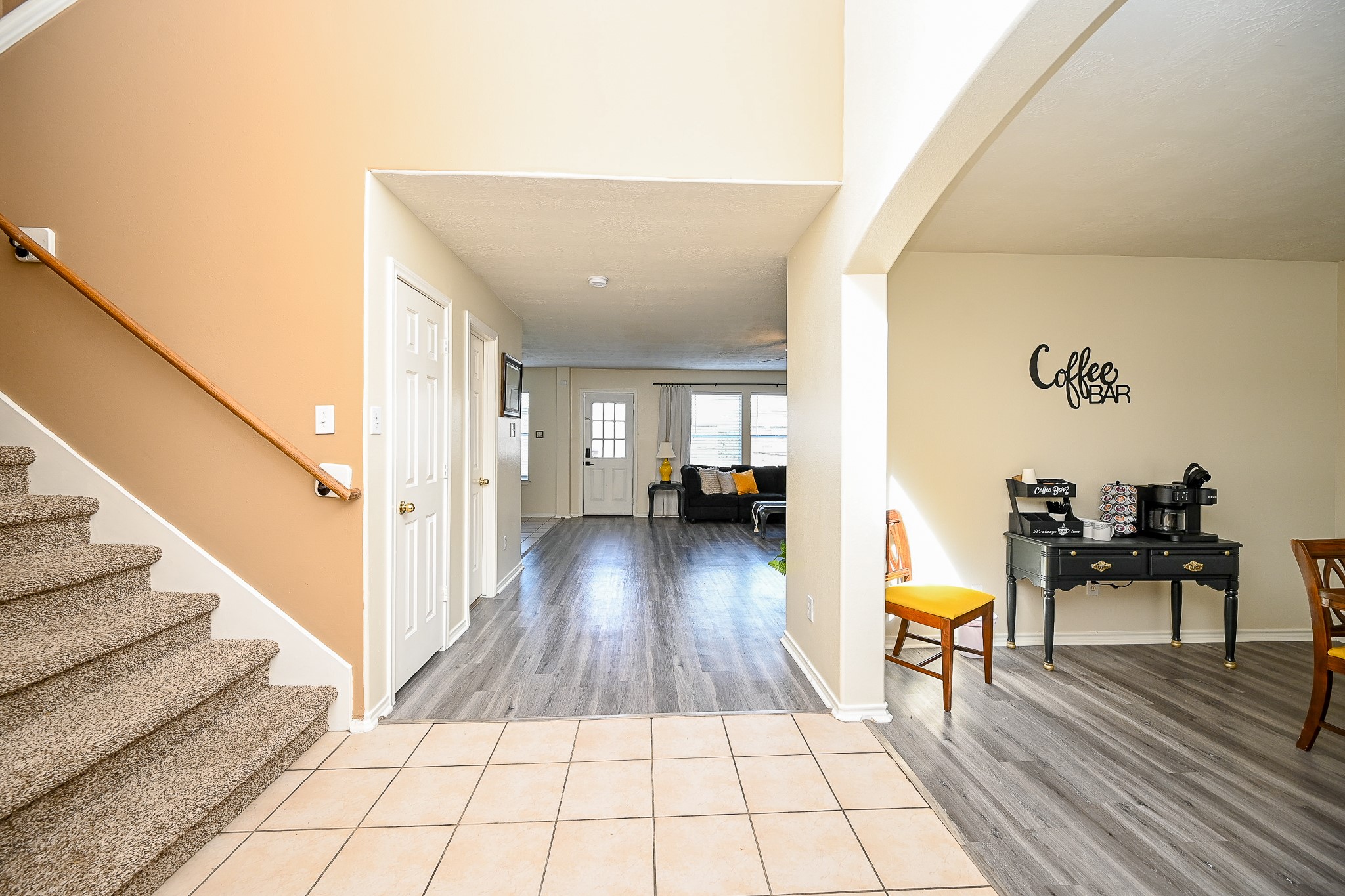 12122 Lucky Meadow Drive Tomball, TX 77375 - Photo 6 of 32 a view of a living room with furniture and wooden floor