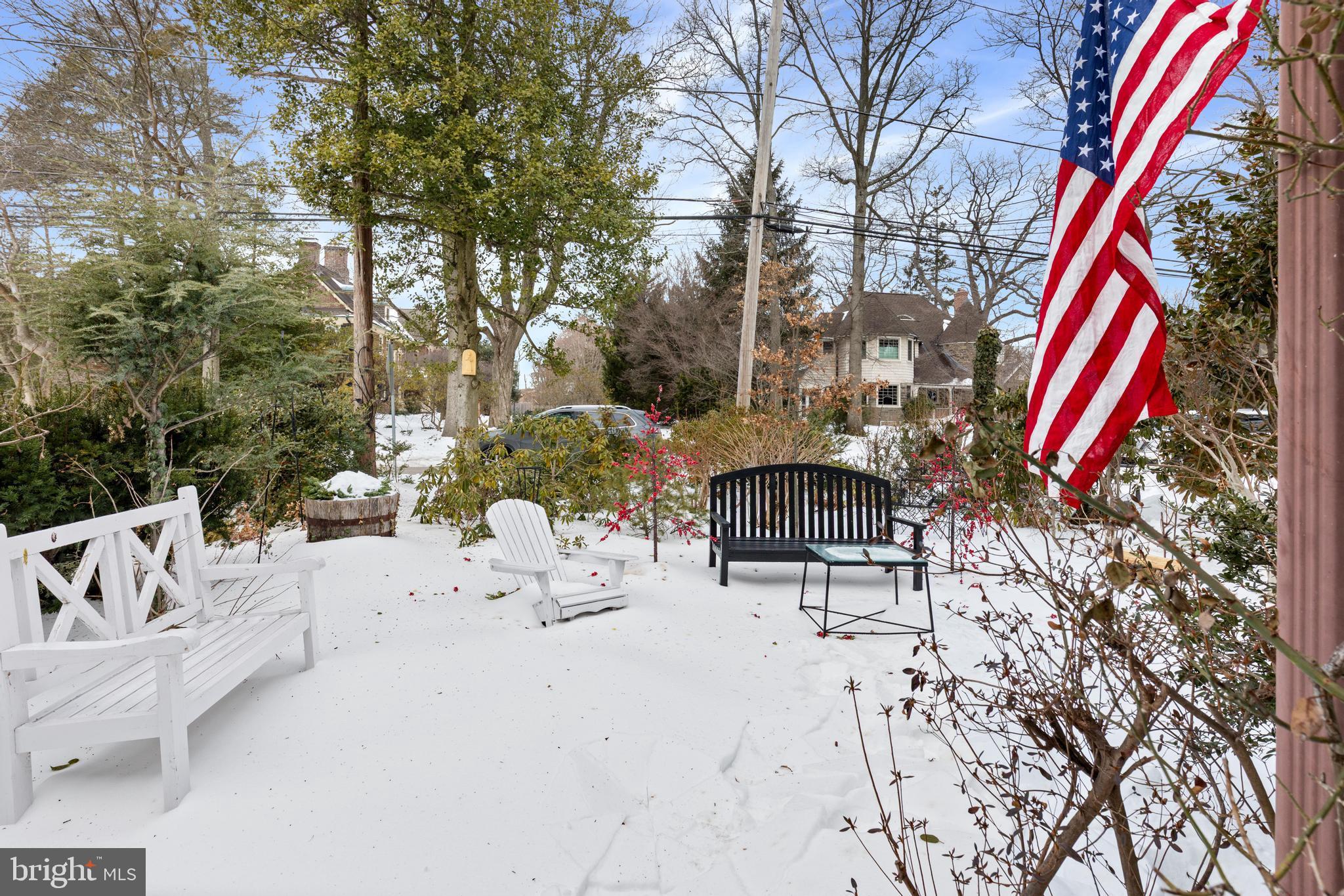 506 Spring Lane Wyndmoor, PA 19038 - Photo 26 of 29 a view of roof deck with table and chairs and couches