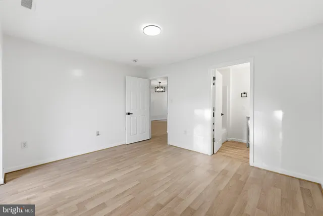 a view of an empty room