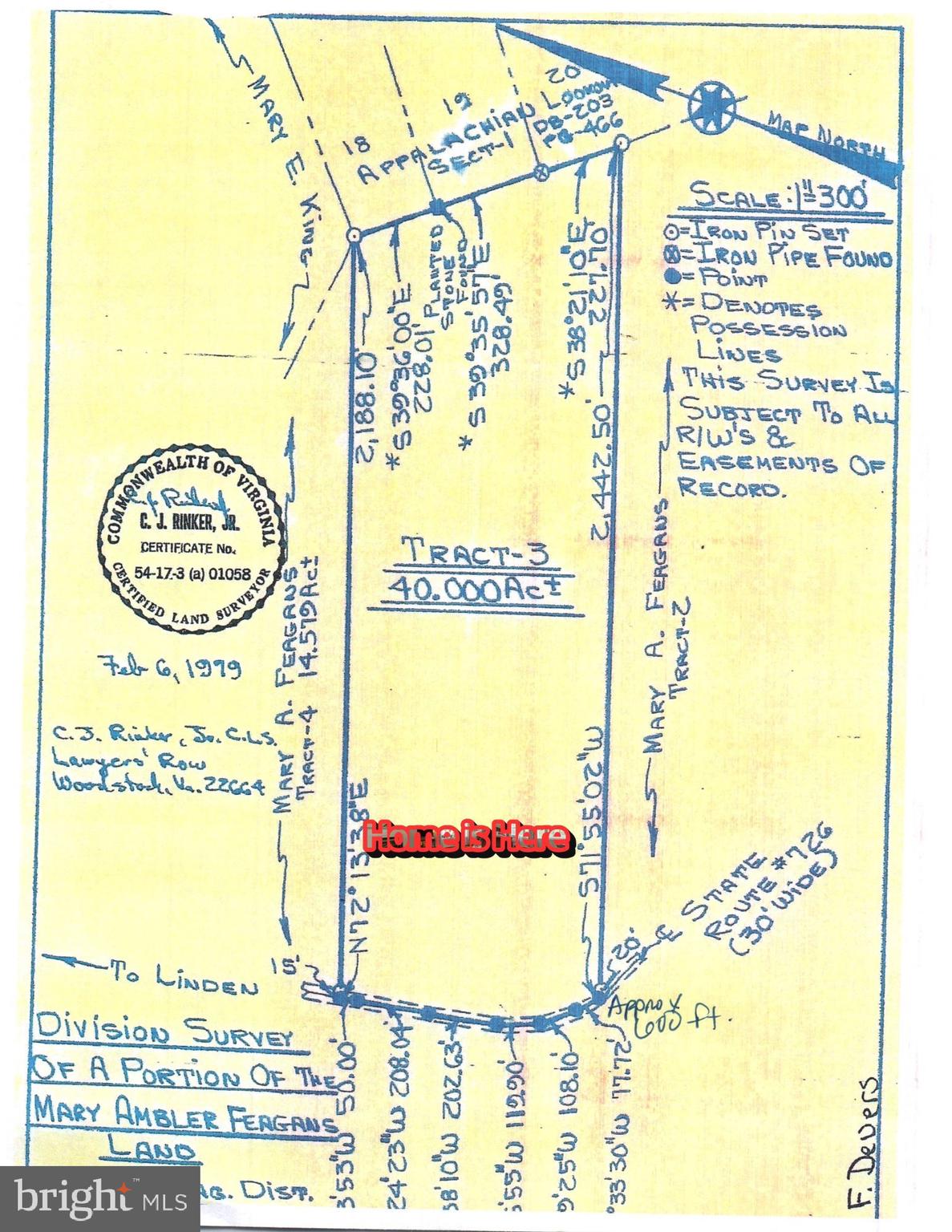 4179 Fiery Run Road Linden, VA 22642 - Photo 80 of 80 Land Plat