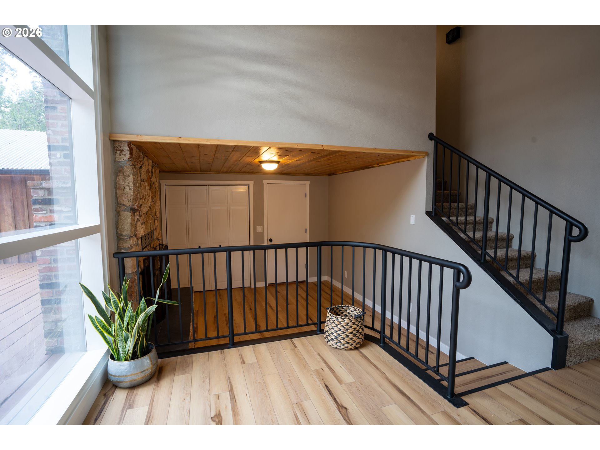 37075 Camp Creek Road Springfield, OR 97478 - Photo 15 of 48 a view of balcony with wooden floor