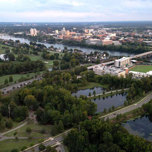 Lot 12 Railroad Avenue North Augusta, SC 29841 - Photo 14 of 20 Savannah River, ball park in the distanc