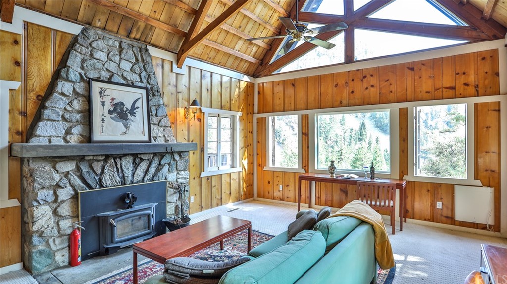 35 Manker Flats Mt Baldy, CA 91759 - Photo 14 of 48 a bedroom with furniture and a window