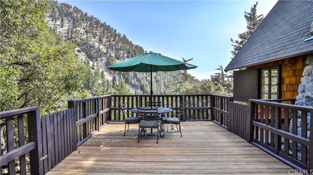 35 Manker Flats Mt Baldy, CA 91759 - Photo 25 of 48 a view of a two chairs and table on the deck